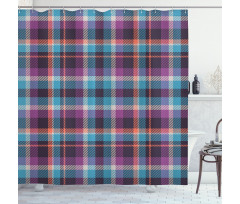 Scotland Country Tile Shower Curtain