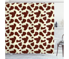 Cattle Skin with Spot Shower Curtain