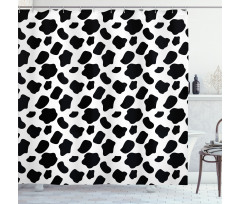 Cow Skin with Spots Shower Curtain