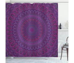 Vintage Purple Mandala Shower Curtain