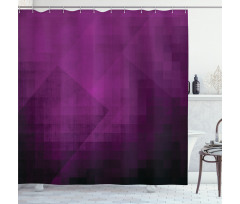 Squares Modern Art Shower Curtain