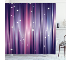 Colorful Beams Lines Shower Curtain