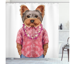 Dog in Humanoid Form Shower Curtain