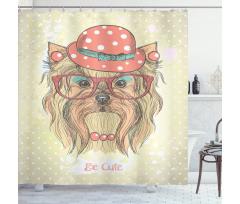 Be Puppy Shower Curtain