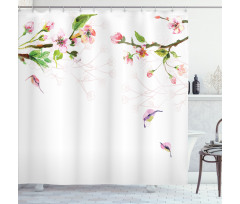 Apple Tree in Spring Shower Curtain