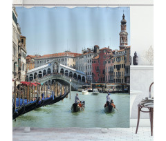 Venice Gondola Canal Photo Shower Curtain