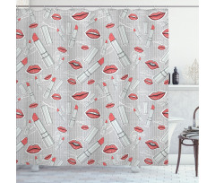 Make up Fashion Design Shower Curtain