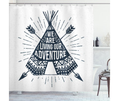 Teepee with Arrows Shower Curtain