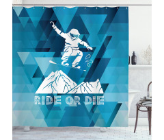 Ride or Die Sketch Shower Curtain