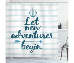 Nautical Anchor Arrow Shower Curtain