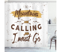 Call of the Mountains Shower Curtain