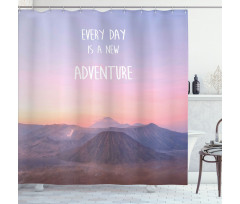 Indonesia Scenic Land Shower Curtain