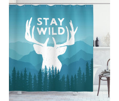 Scenic Wild Forest Shower Curtain