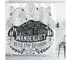 Journey and Exploration Shower Curtain