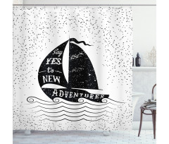 Small Boat Maritime Shower Curtain