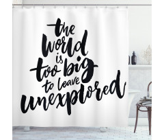 Explore the World Shower Curtain