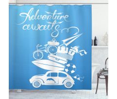 Summer Holiday Shower Curtain