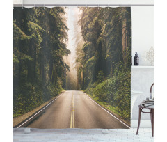 California USA Roads Shower Curtain