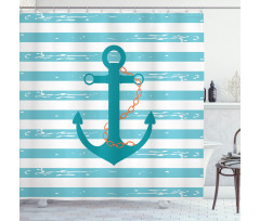 Ship Anchor Marine Life Shower Curtain