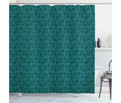 Abstract Modern Line Art Shower Curtain