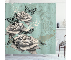 Grunge Vintage Shower Curtain