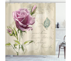 Vintage Delicate Shower Curtain