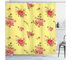 Old Fashioned Feminine Shower Curtain