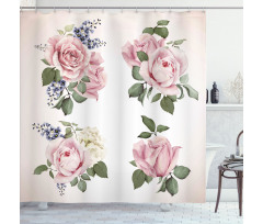 Springtime Bouquets Nature Shower Curtain