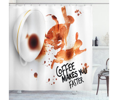 Drink Be Inspired Shower Curtain