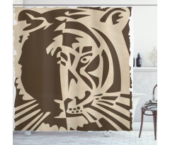 Big Jungle Predator Shower Curtain