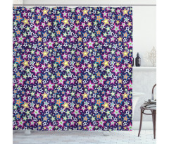 Stars and Space Universe Shower Curtain