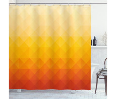 Triangle Mosaic Poly Shower Curtain