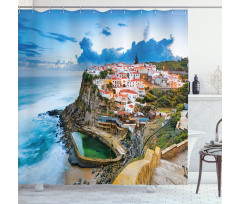 Portuguese Town Shower Curtain