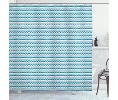 Zigzag Tribal Design Shower Curtain