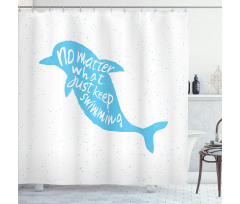 Hand Drawn Sea Mammal Shower Curtain