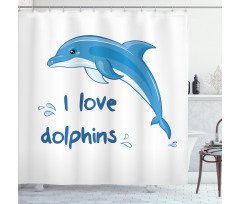 Cartoon Ocean Animals Shower Curtain