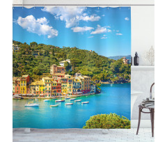 Portofino Panoramic View Shower Curtain