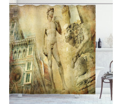 Florence Collage Shower Curtain
