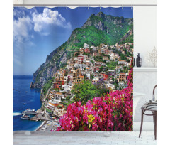 Positano Amalfi Naples Shower Curtain