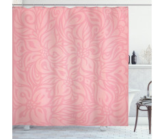 Floral Abstract Artwork Shower Curtain