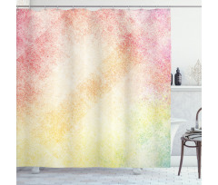 Vibrant Grunge Abstract Shower Curtain