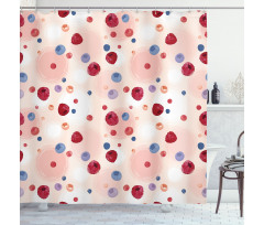 Berries Food Abstract Shower Curtain