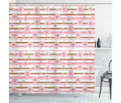 Cherry Buds Blossoms Shower Curtain