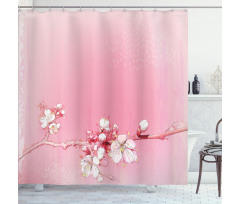 Japanese Cherry Bloom Shower Curtain