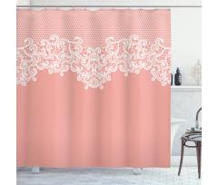 Floral Wedding Theme Shower Curtain