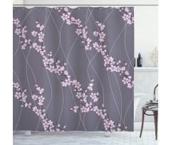 Japanese Sakura Shower Curtain