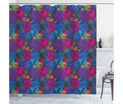 Vintage Lush Bouquet Shower Curtain