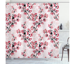 Nature Inspired Branches Shower Curtain