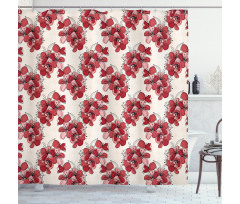 Birth of the Nature Design Shower Curtain