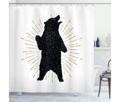 Sketch Art Tribal Shower Curtain